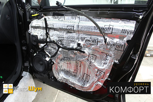 Шумоизоляция дверей Рено Каптюр.