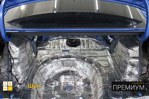 Виброизоляция багажника Киа Рио.