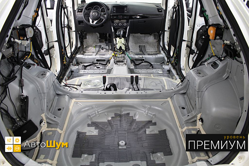 Штатная шумоизоляция багажника мазды сх 5.