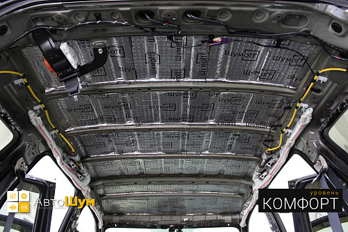 Виброизоляция крыши Митсубиси Аутлендер GF.