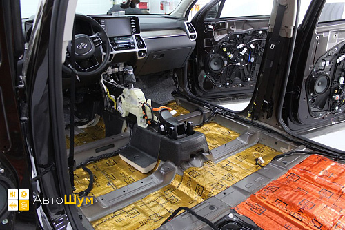 Виброизоляция пола Киа Соренто