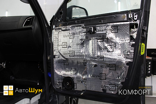 Шумоизоляция дверей УАЗ Патриот.