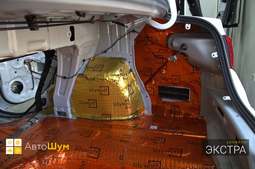 Виброизоляция арок Киа Рио ФБ