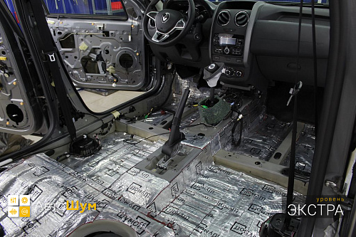 Виброизоляция днища Рено Дастер