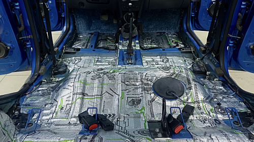 Виброизоляция пола Рено Сандеро