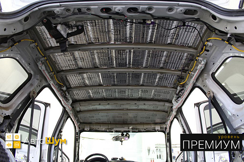 Виброизоляция крыши Митсубиси Аутледер