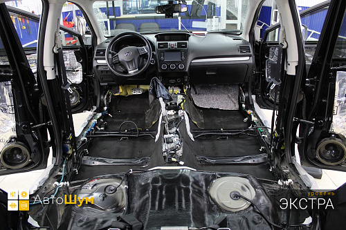 Звукоизоляция днища Субару ХВ