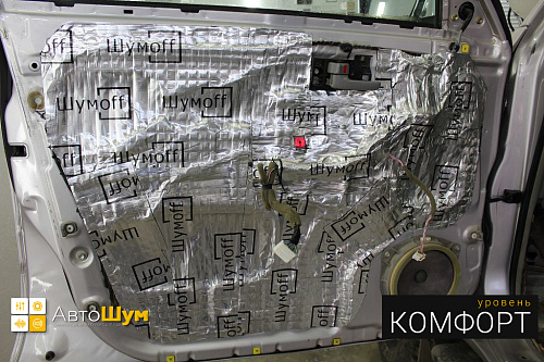 Шумоизоляция дверей Тойоты Ленд Крузер.